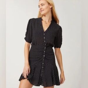 Free people Pippa short sleeve POLKA DOT MINI DRESS